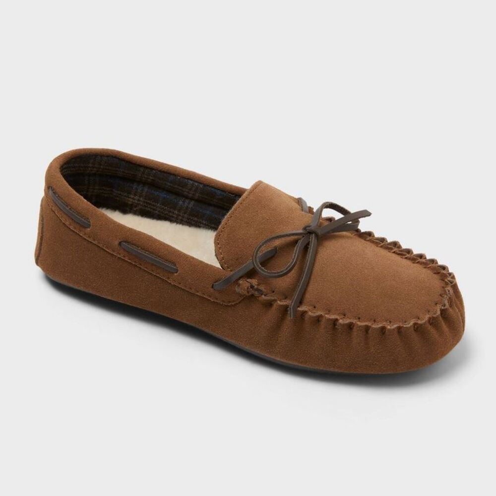 Men's Topher Moccasin Slippers - Goodfellow & Co Brown 7